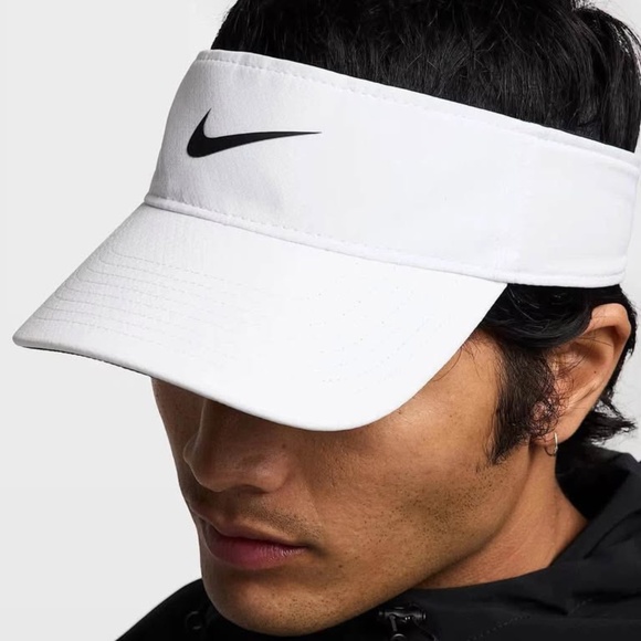BRAND NEW unisex men women nike Nike white ace adjustable visor hat  L/XL golf - Picture 5 of 9